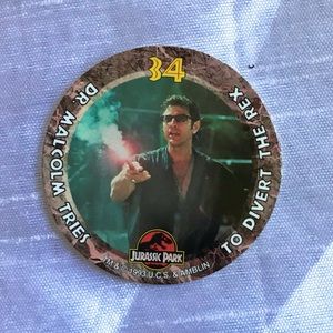 Rare Vintage 1990s jurassic park pog
